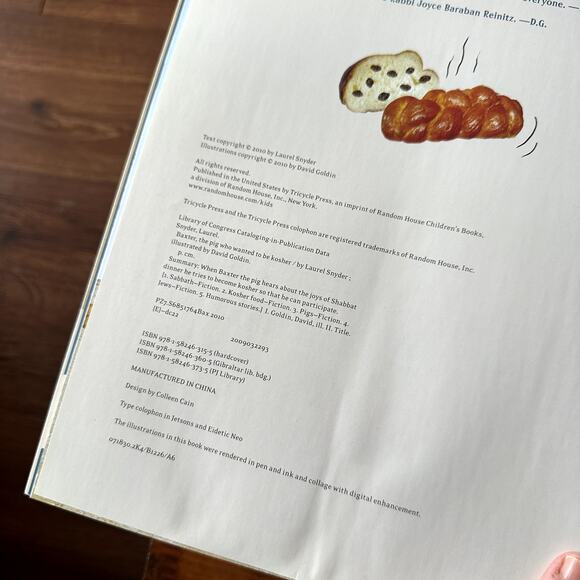 PJ Library Baxter The Pig Who Wanted To Be Kosher Jewish Paperback Book - Picture 3 of 10